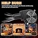 KUNRISE BBQ 97mm × 33mm Blower Fan, High Airflow 110V 120V Variable Speed Centrifugal Fan with AC Plug for Camping, Charcoal Ignition, Outdoor Cooking, Fireplace, Bellows or Wood Stove