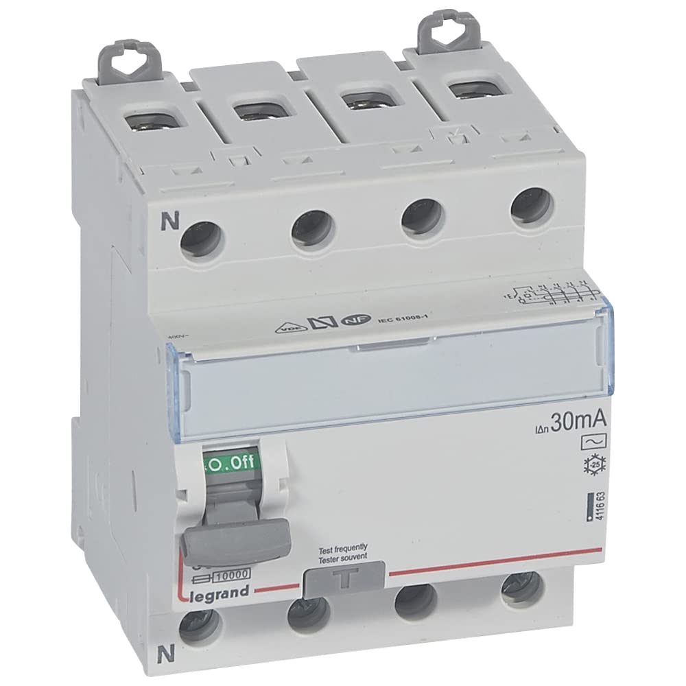 Interrupteur différentiel 4P 400V~ 80A type AC 30mA - 4 modules