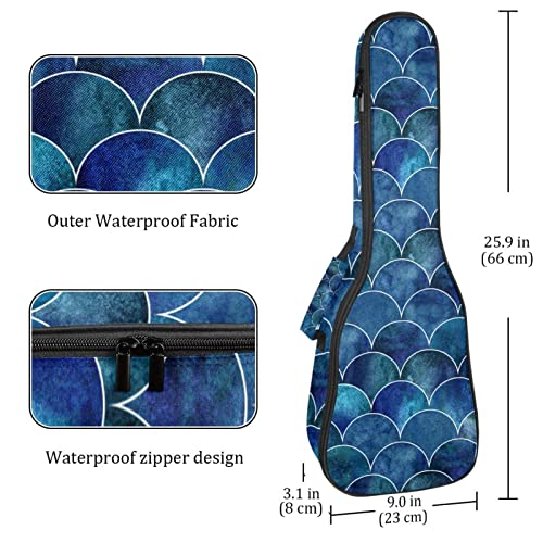 Housse pour ukulélé – Motif écailles de sirène – 10 mm – Rembourrage épais en éponge de 53,3 cm – Avec sangles réglables… - Les Beatles, Paul McCartney, John Lennon, RIngo Starr, George Harrison Housse pour ukulélé - Motif écailles de sirène - 10 mm - Rembourrage épais en éponge de 53,3 cm - Avec sangles réglables… – Image 5