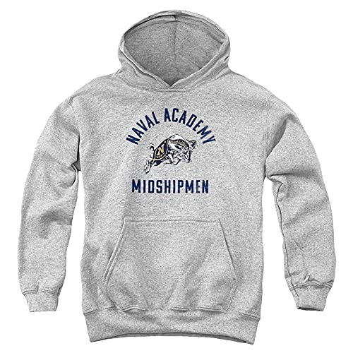 Us Naval Academy Official Usna Midshipmen Logo Youth Kids Boy/Girls Pull-Over Hoodie Sweatshirt