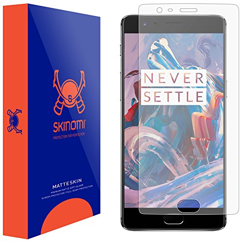 Skinomi Matte Screen Protector Compatible with OnePlus 3 Anti-Glare Matte Skin TPU Anti-Bubble Film