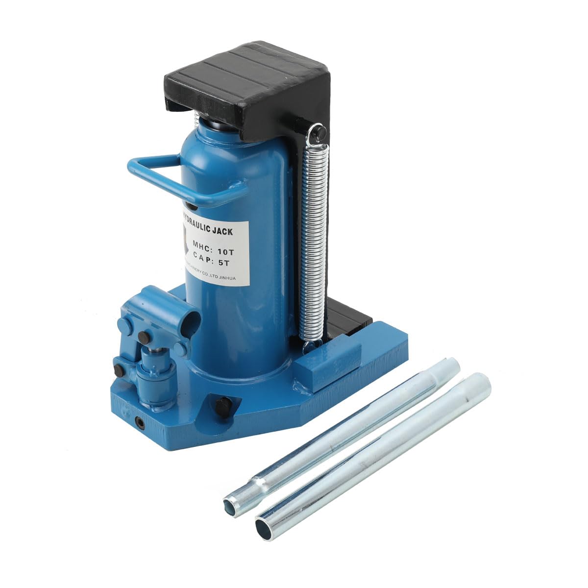LALABU Hydraulischer Wagenheber 10 T Stempelwagenheber Flaschenwagenheber mit 90-125 mm Hubbereich für Auto Pickup LKW Wohnmobil Autoreparatur Industrietechnik