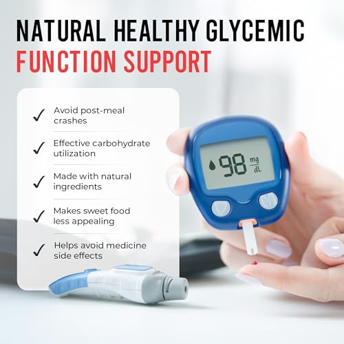 Image of Advanced Glucose Discovery for Sugar Watchers, with Gymnema Sylvestre, Patented Pomegranate Supplement, Crominex 3+, for Glucose Metabolism Wellness - All Natural, Non-GMO - 90 Vegan Capsules