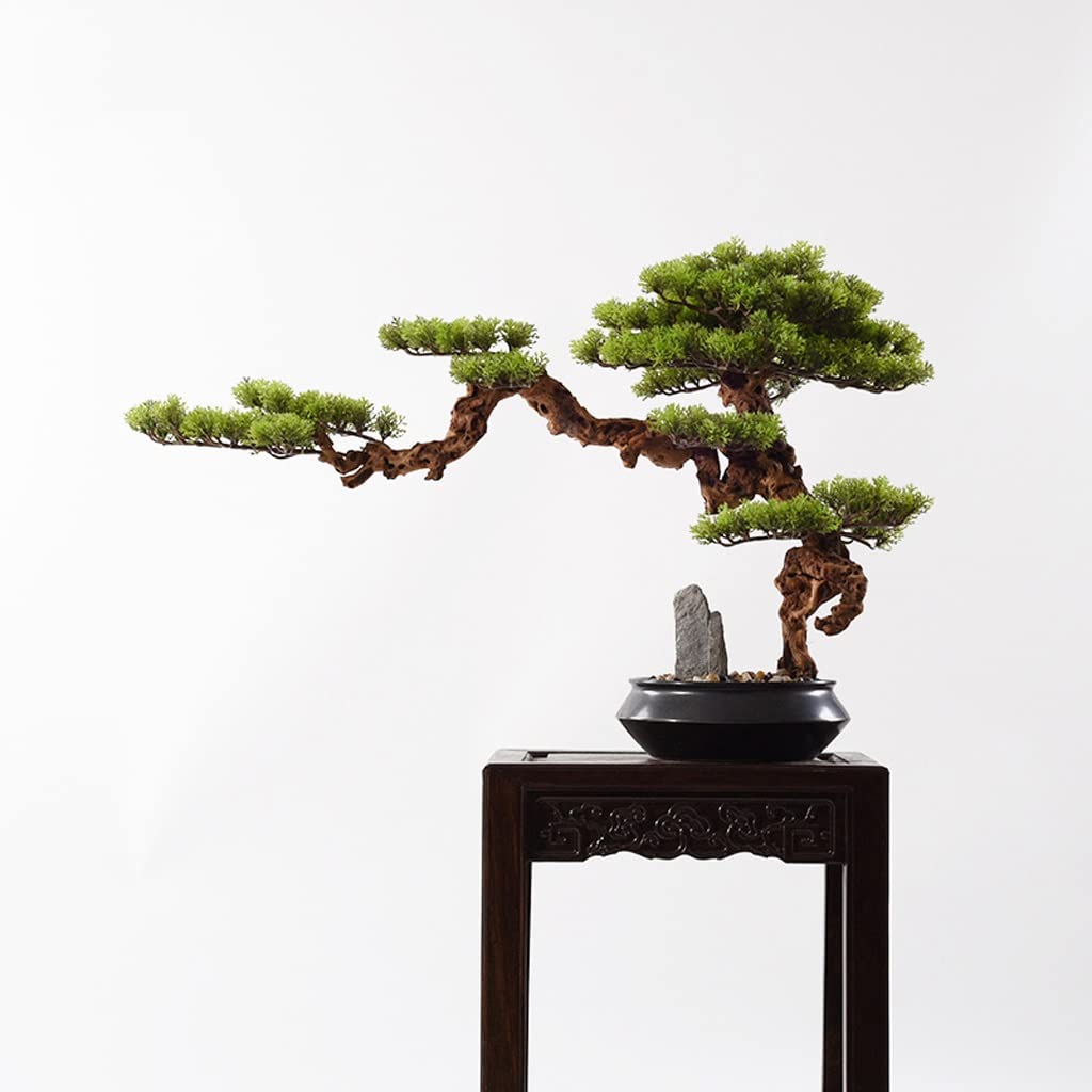 Artificielle Bonsaï Arbre Simulation Pin Artificiel Bonsaï Plantes Zen Décoration De Jardin Arbre Artificiel Bureau À Domicile Bureau Salon Décor Ornement, Hauteur 20,47'' Faux Plante Décoration