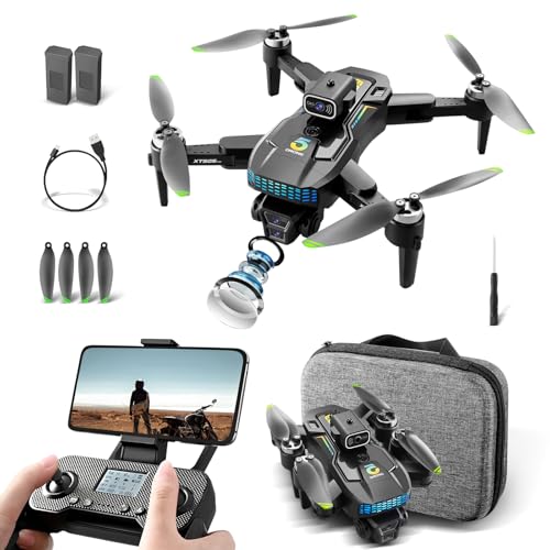 Drone com Camera 4K XT505, Drones Profissional Drones FPV, Controle Remoto Drone com GPS e 1200m de Alcance, Bateria 2000mAh