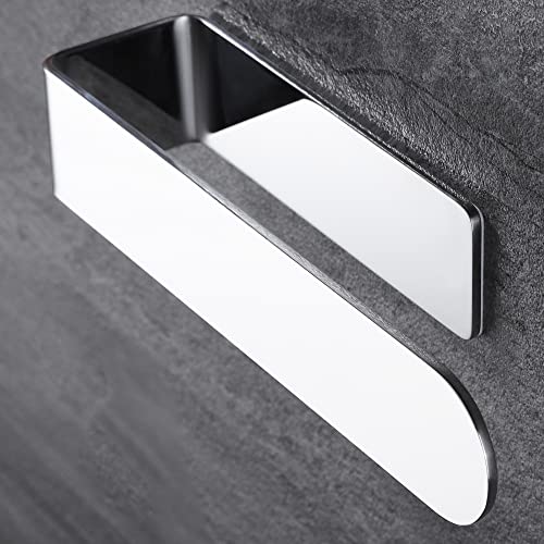 Image of Taozun Hand Towel Holder - Adhesive Hand Towel Bar Open Towel Ring Polished Towel Rack for Bathroom Kitchen, SUS 304 Stainless Steel