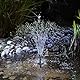 esotec Solar Teichpumpenset 6/220 LED außen, Teichpumpe mit Filter, Sprinklerpumpe 220l/h, LiFePo4 Akku, Solarmodul 6W, Solarbrunnen, Gartenteich Wasserspiel, Springbrunnenpumpe, 101023