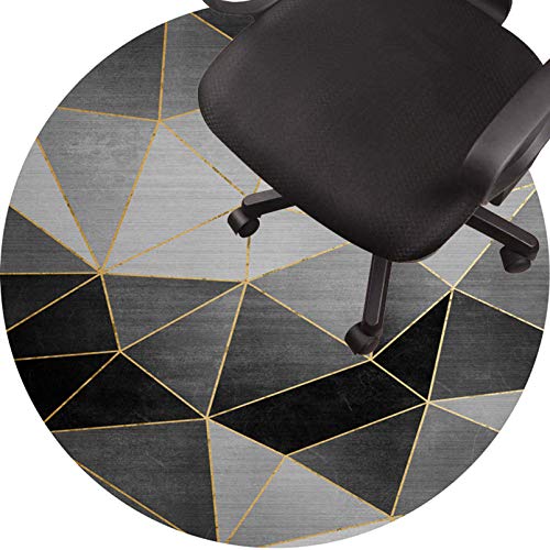 Tapis De Chaise De Bureau Ronds pour Sol en Moquette à Poils Profonds, à Utiliser avec n'importe Quelle Chaise De Jeu Ou De Bureau, Tapis De Chaise D'ordinateur pour Tapis(Size:100cm/39in) Cover