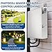 Ceoighe Plug in Photocell, IP44 Waterproof Lighting Sensor Compatible with Kichler Plus/Professional Series Transformers, Fits Standard 1/2
