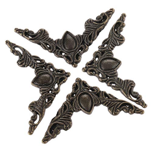 Box Corner Protector, 50 Pcs Furniture Decorative Edge Cover Jewelry Iron Case Scrapbook