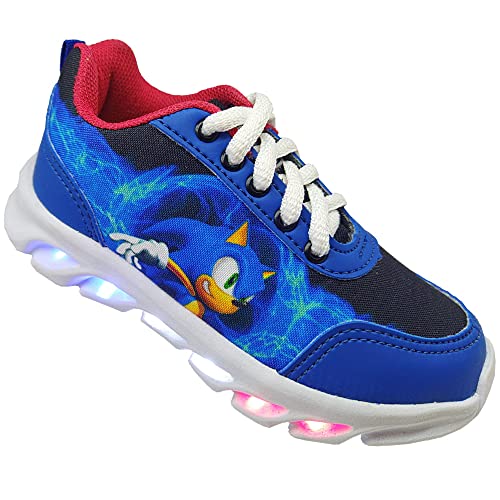 Tênis Infantil LED Kid Star Sonic Cor:Azul;Tamanho:32