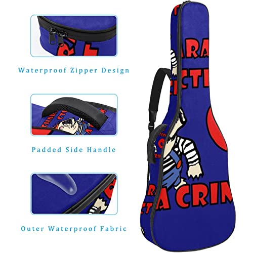 Étui rembourré pour guitare classique acoustique Motif chien, Multicolore 04, 42.9×16.9×4.7 in, Organiseur de sac - Les Beatles, Paul McCartney, John Lennon, RIngo Starr, George Harrison Étui rembourré pour guitare classique acoustique Motif chien, Multicolore 04, 42.9x16.9x4.7 in, Organiseur de sac – Image 5