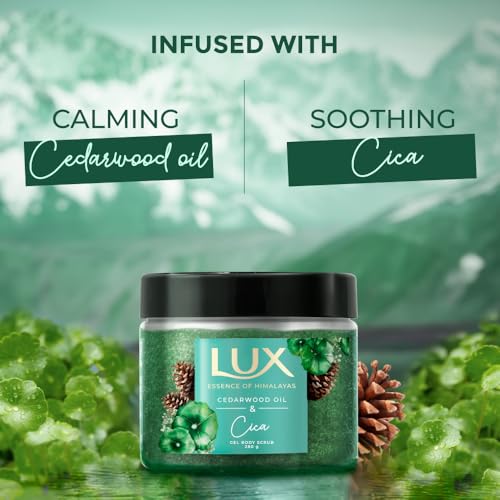 Image of Lux Essence of Himalayas Cedarwood Oil & Cica Gel Body Scrub 280 gm