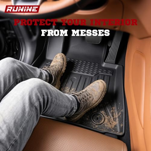 Image of Floor Mats for Hyundai Tucson 2016-2021 /Kia Sportage 2017-2022, All Weather Protection Custom Floor Mats Trunk Cargo and Car Windshield Cover Set for Hyundai Tucson Accessories,Floor Liners Set