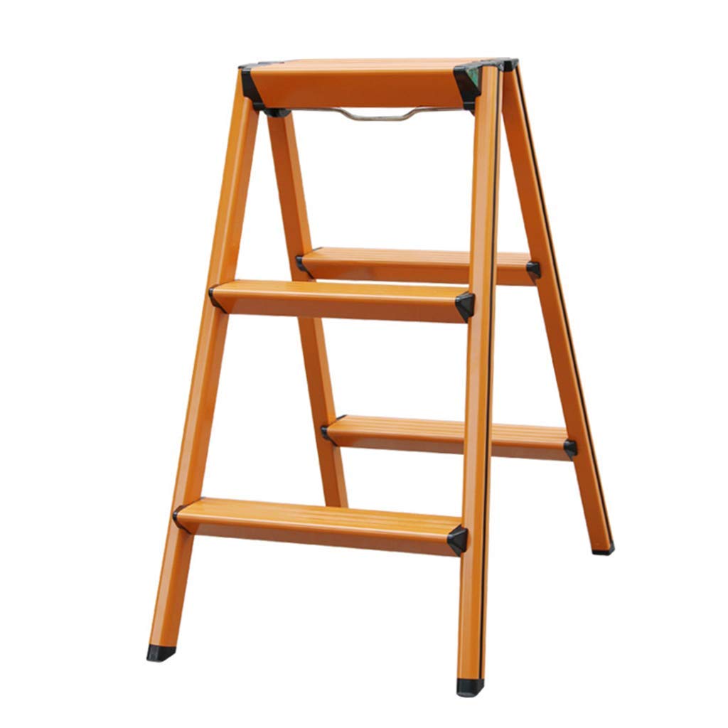 Foldable Aluminum Step Stool for Home Portable and Multifunctional with Thickened Design