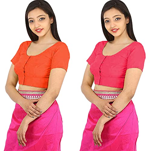 Image of Namita Women's Rubia Cotton Solid Half Sleeve Blouse