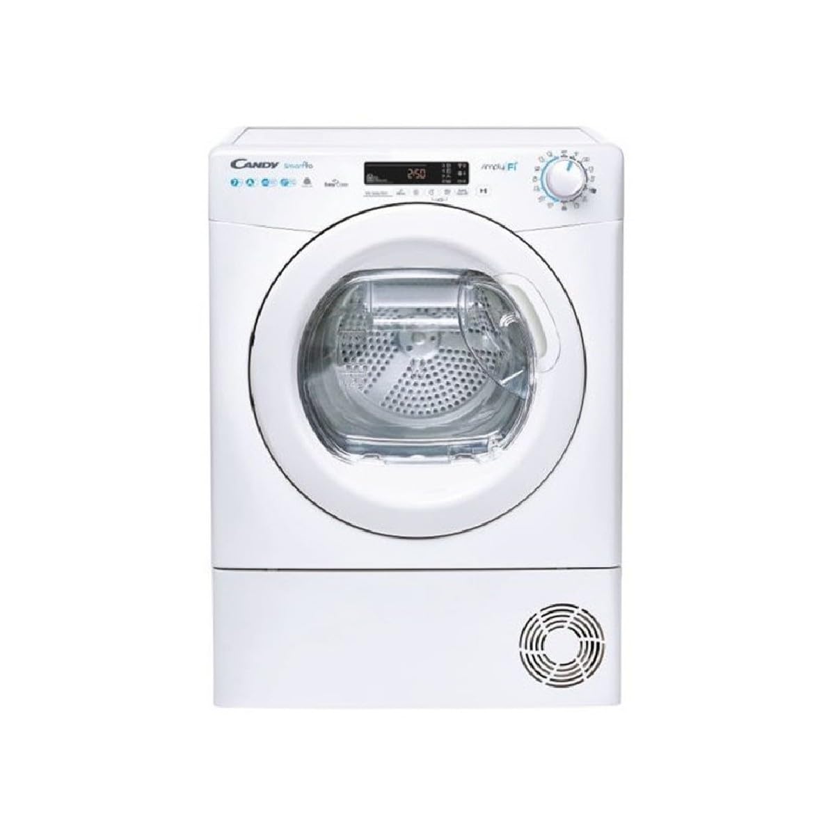 Candy Smart CSO4 H7A1DE-S Asciugatrice Slim a Pompa di Calore, 7 Kg, Wi-Fi + Bluetooth, Programma Stiro Facile, Libera Installazione, 60x46.5x85 cm, Bianco, Classe A +