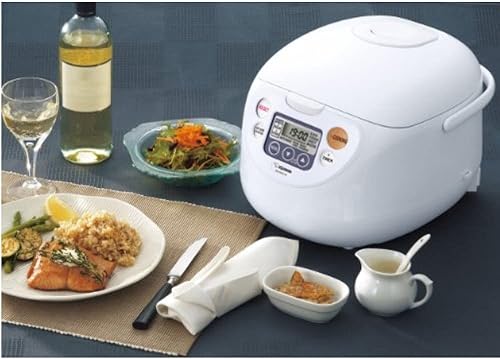 Miniatura 6 de Zojirushi Micom - Olla arrocera y calentador (10 tazas/blanco frío) paquete con cuenco de lavado de arroz y cuchara de bambú (3 artículos)