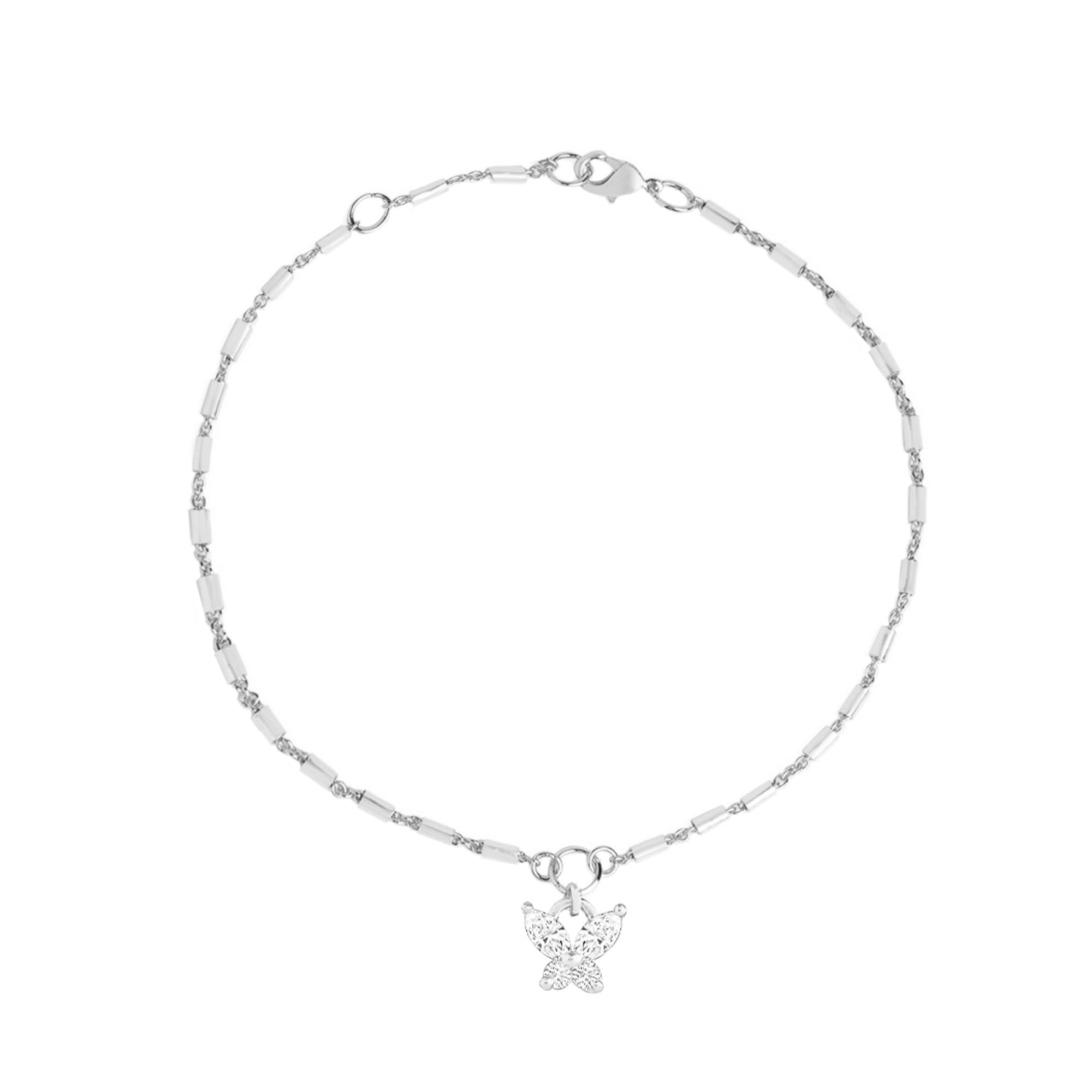 MINUTIAE Silver-Plated Motif Chain Anklet for Womens & Girls_MNT0391BT_S (B0D47W5MKX) Amazon Price History, Amazon Price Tracker