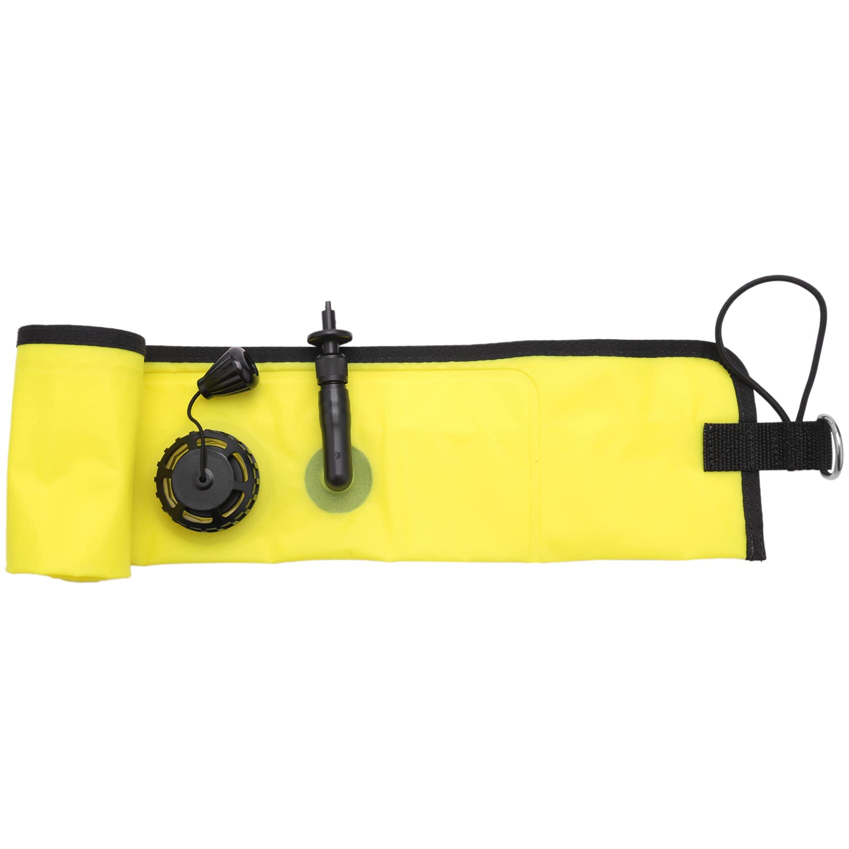 1M Scuba Diving Gonfiabile Segnale di Segnale Boa visibilità Galleggiante Tubo di Segnalazione Salsiccia, Giallo