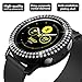 2 Pack for Galaxy Watch Active 2 40mm Case, Haojavo Shining Diamond PC Protective Bumper Shell Protector Bling Cover for Galaxy Watch Active 2 40mm Smartwatch Bands Accessories