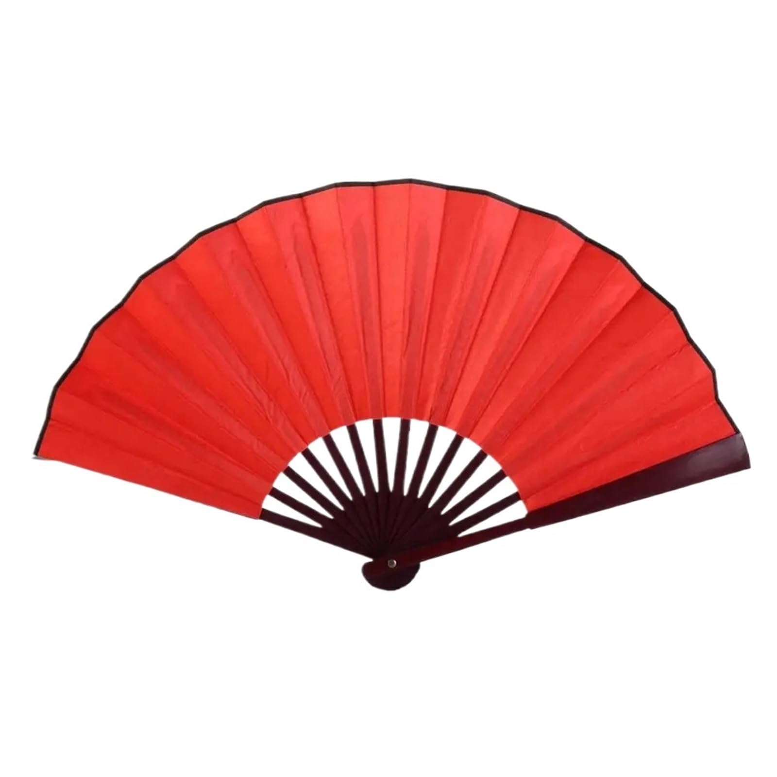 Abanicos plegables hechos a mano, 7 abanicos plegables de seda en blanco para pintura, juego de regalo de manualidades, 10.24 y 12.99 pulgadas, doble cara (10 pulgadas, rojo)