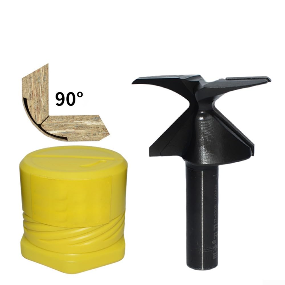 Nahtloser schwarzer Schneideisen-Bit, hitzebeständige Beschichtung, 1,27 cm Schaft, für gebogene Teile (R25)