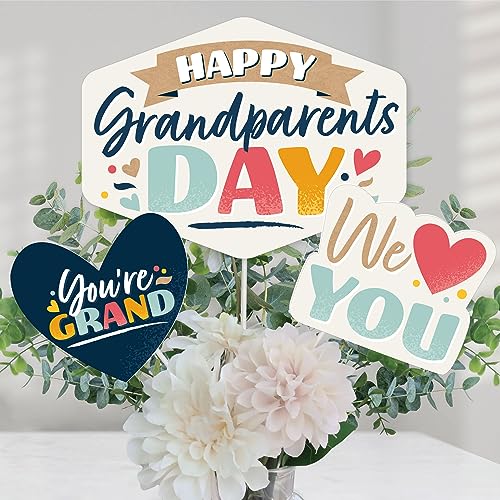 Bigdotofhappinesshappygrandparentsdaygrandmagrandpapartycenterpiecestickstabletopperssetof15 Urban Country Home Decor Big dot of happiness happy grandparents day grandma grandpa party centerpiece sticks table toppers set of 15 urban country home decor