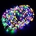 Produktbild Fascigirl Blumen Stirnband, 10 Stück Led Blumenkranz Girlande Haarschmuck Haarreif Rebe Stirnbänder Kranz Haarband Damen Blumendekor Kopfschmuck Blumenkrone Leucht Kopfstück für Hochzeit Party