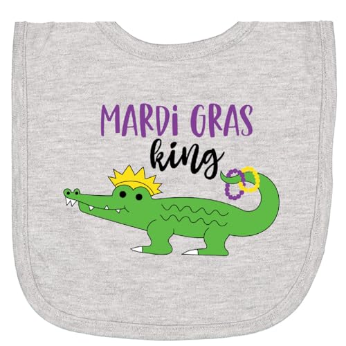 inktastic Mardi Gras King Alligator Newborn Bib