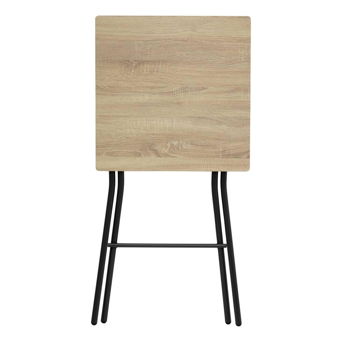 5five - Table de Bar Pliante 2 Places Effet Bois