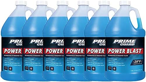 Elite Tool Center 6 Pack Blue Krystal Kleer Windshield Washer Fluid 1 Gallon -20 Degree Fahrenheit