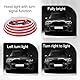 LANAFAY LED Tagfahrlicht 160cm, LED Tagfahrlicht 10-16V, Car Hood Light Strip Flexible Waterproof, Decorative Light Bar, LED Strip Auto für Autos, SUVs, LKWs