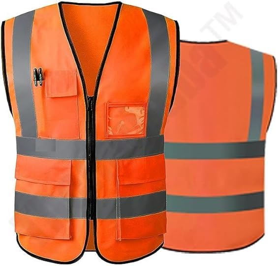 TheMujtaba Reflective Safety Vest for Women Men High Visibility Security with【High Visibility & 360° Reflective】 2 Inch Wide Reflective Strips Safety (Orange) (B0D4MNDB6D) Amazon Price History, Amazon Price Tracker
