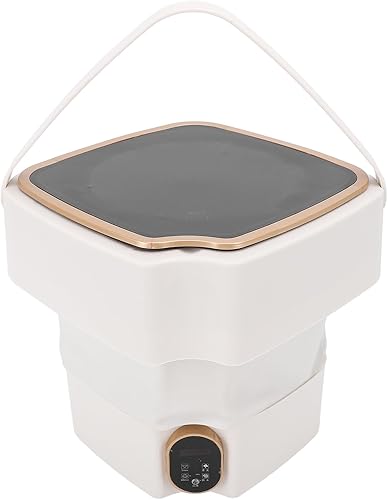 Lavadora plegable portátil de gran capacidad de 18 litros, lavadora de limpieza profunda totalmente automática con manguera de drenaje, mini