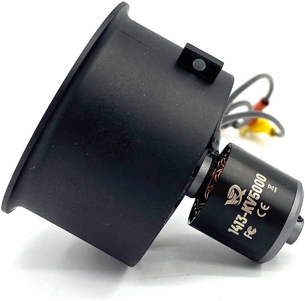 40mm 12-Blade EDF Ducted Fan with 3S/4S 1413-KV5000 Brushless Outrunner Motor Model Jet Aircraft
