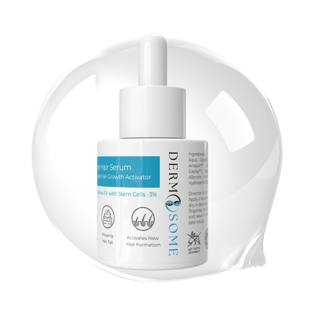 DERMOSOME Exosome Hair Serum - mRNA-Based Hair Growth Activator with ProliCell® Malva EV and Plant-Based Stem Cells-image-13