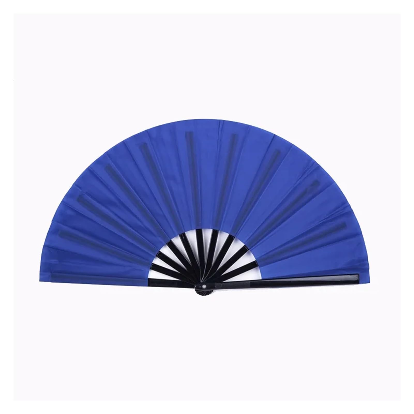 DYMKIE Large Holographic Folding Hand Line Dance Popping Fan Clap Fans Line Dancing(Blue)