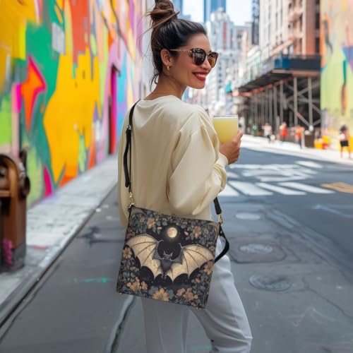 Image of HUGS IDEA Boho Bags for Women Leather Handbag Shoulder Bucket Crossbody Purse