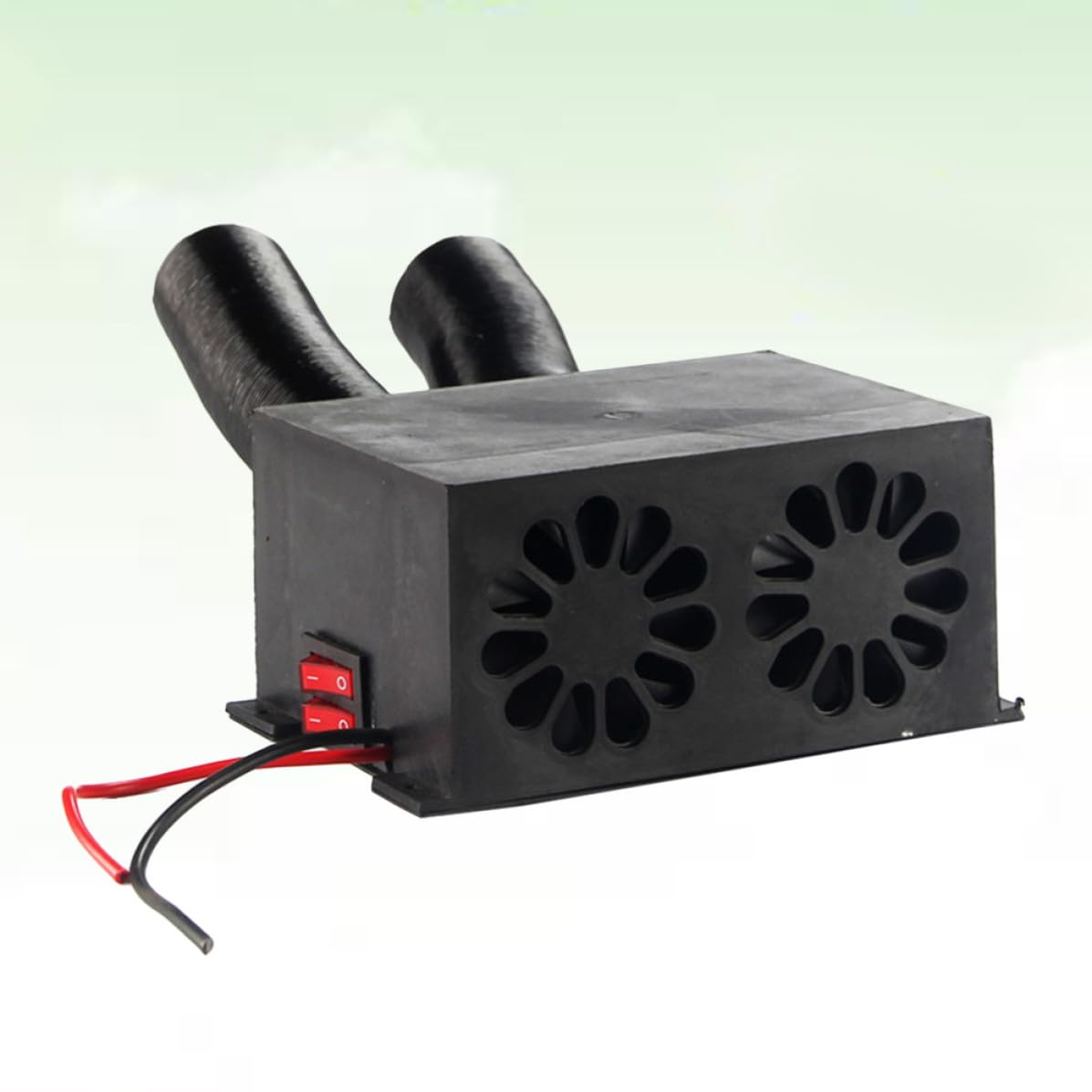 Holibanna Tragbarer Auto Entfroster 12v Heizlüfter aus Kunststoff für Windschutzscheibe Schnelle Luftheizung und Wärme im Winter für Familie und Freunde Zufällige Farbe