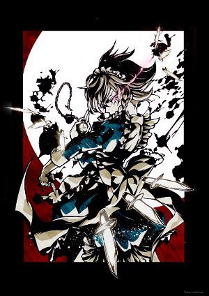 Amazon.co.jp: 十六夜咲夜 A2切り絵イラストポスター：Tsubameyado