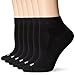 PEDS Women's Coolmax Quarter Sock with Massaging Bar Cushion (6 Pair Pack)