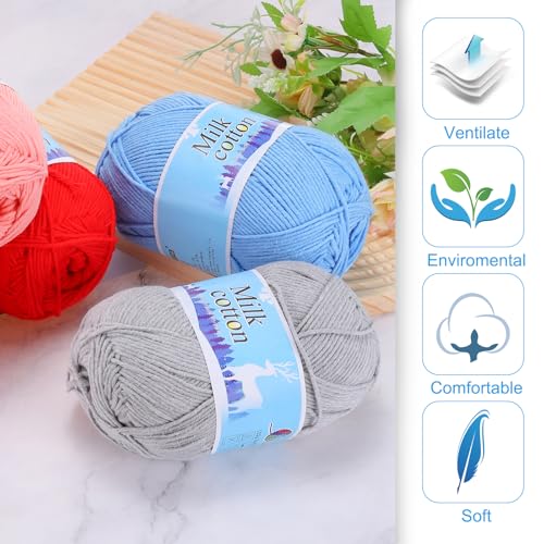 Hilo de crochet suave que no se deshilacha para tejer cojines duraderos 4