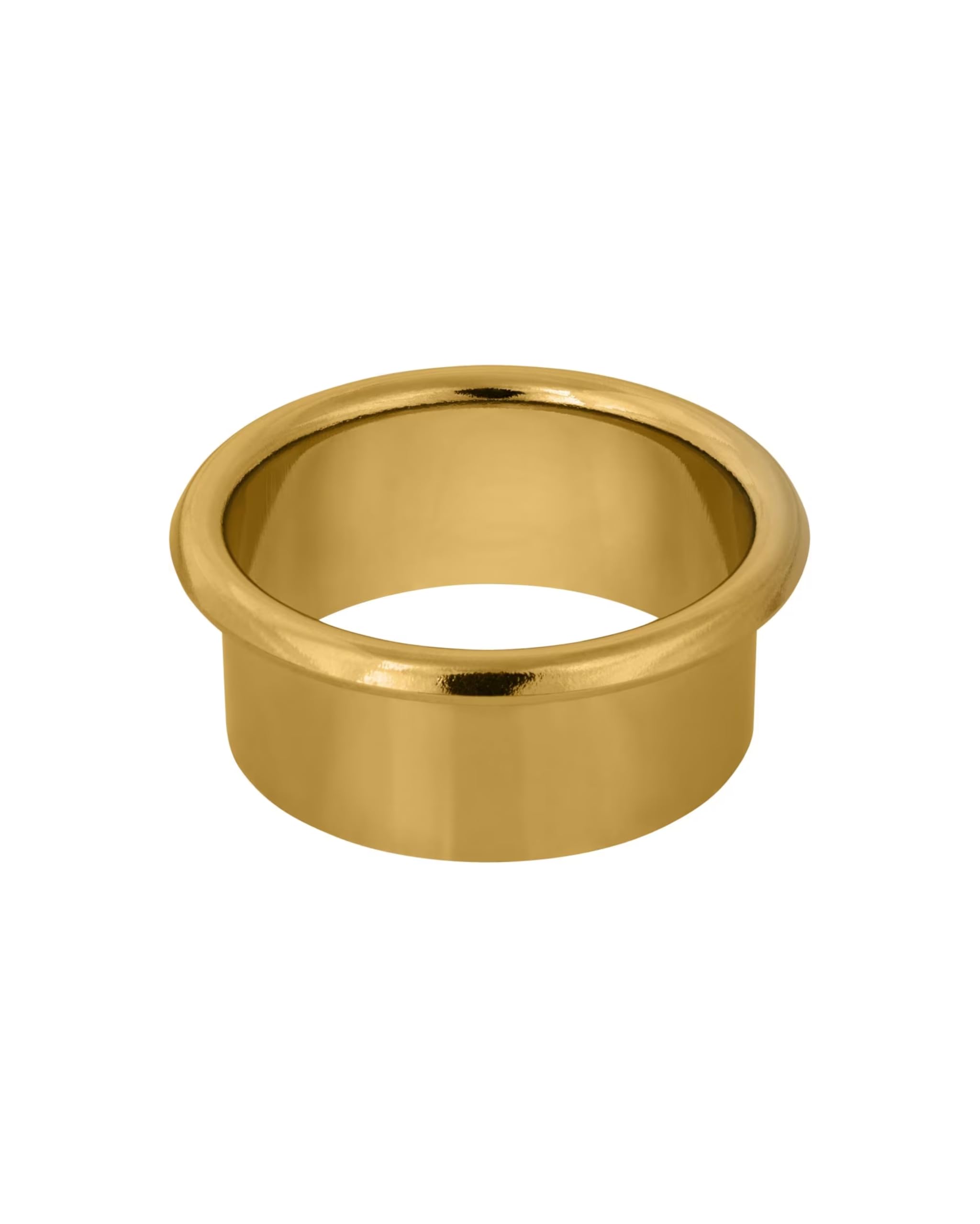 Gedotec Desk Cable Grommet | Brass Gold Gloss | Diameter 80 mm | Made in Austria | Cable Passage for Gluing | Cable Guide Made of Solid Brass | 1 Piece Cable Guide