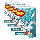 ORION Fragance - Pinzas Ambientadoras Antipolillas para Armarios, Aroma Frescor Océano, 2 Unidades, Azul, Pequeño, 31621 (Paquete de 4)