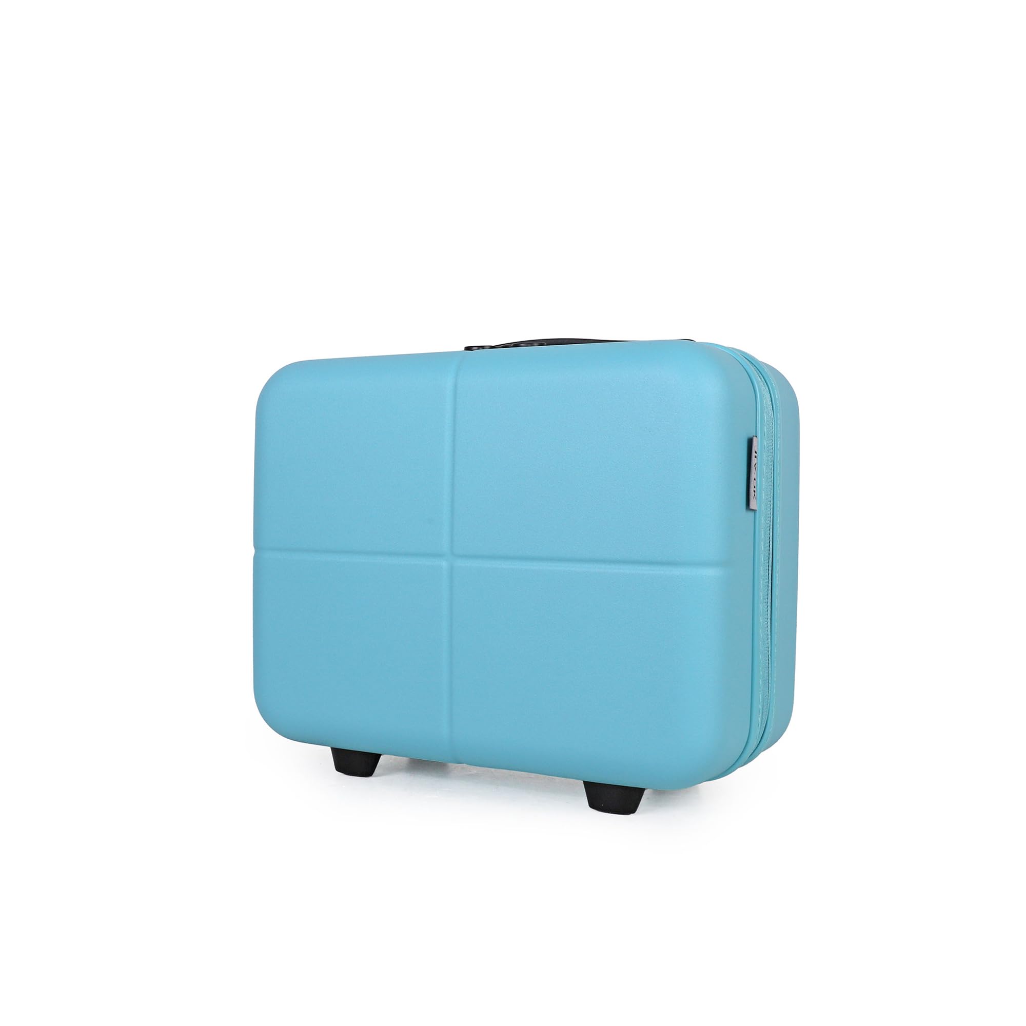 JLY Set di Valigie Rigide in 100% Policarbonato Covestro – Chiusura TSA, Ruote Silenziose, Design Elegante e Massima Organizzazione per Viaggi e Business (1 Pezzo, Azzurro, Vanity Case)