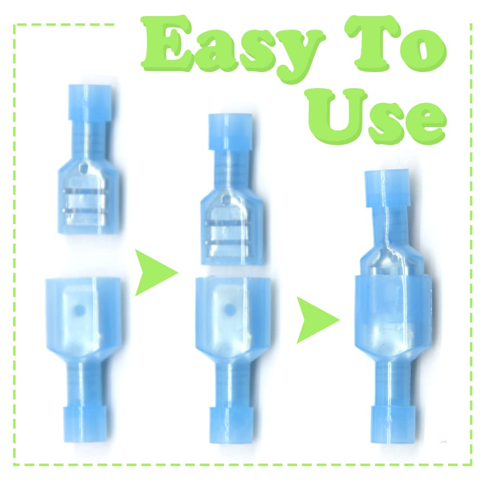 100 Connecteurs Scotch Lock Isolés - Cosses Sertissage Dérivation Pour Câbles 0.5-6 Mm², Nylon, Couleurs Codées