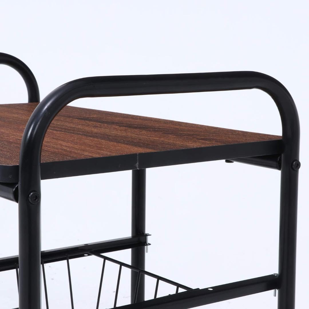 ワゴン お洒落で機能的なキッチン収納作業スペース ラック