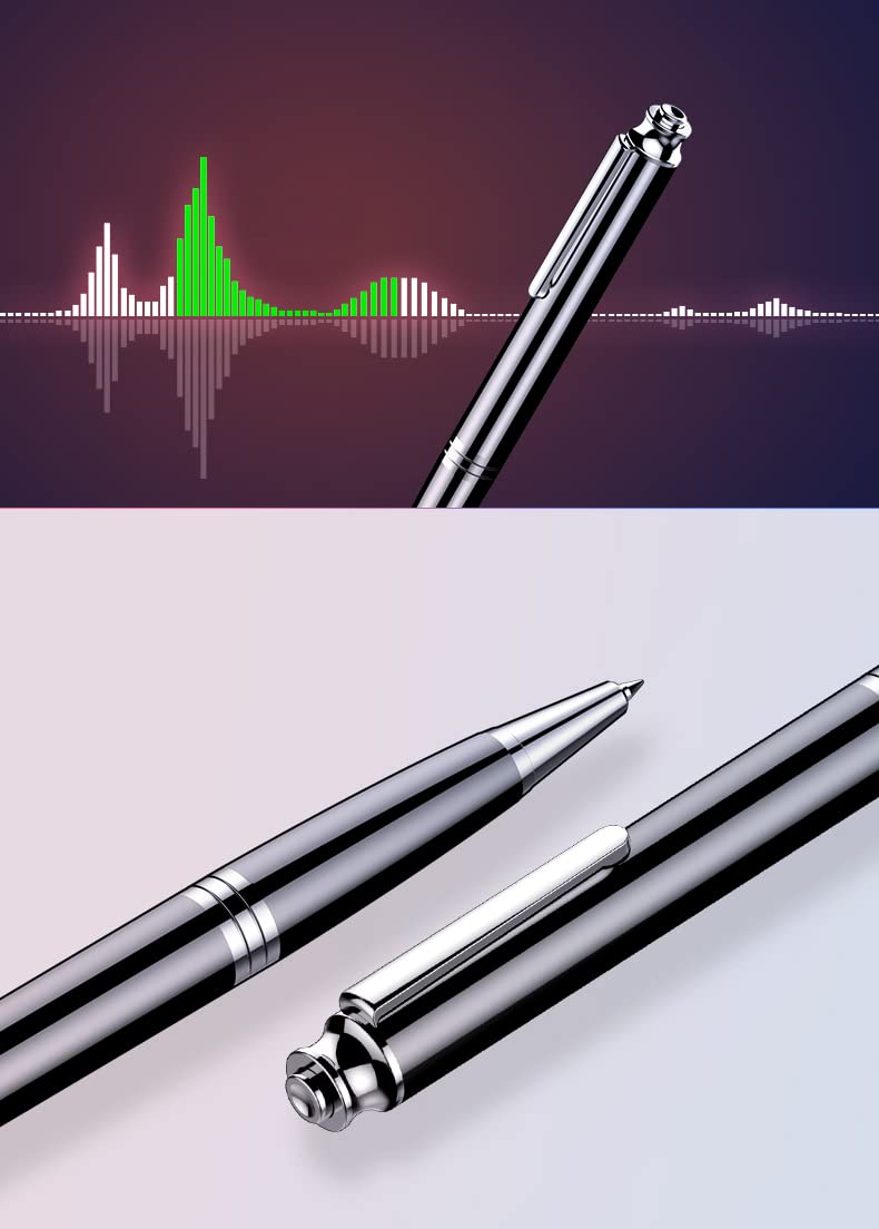 Grabadora de Voz de Bolígrafo Q60 | Grabadora de Audio 8GB | Dictáfono con activación por Voz, Audio HD 192kbps