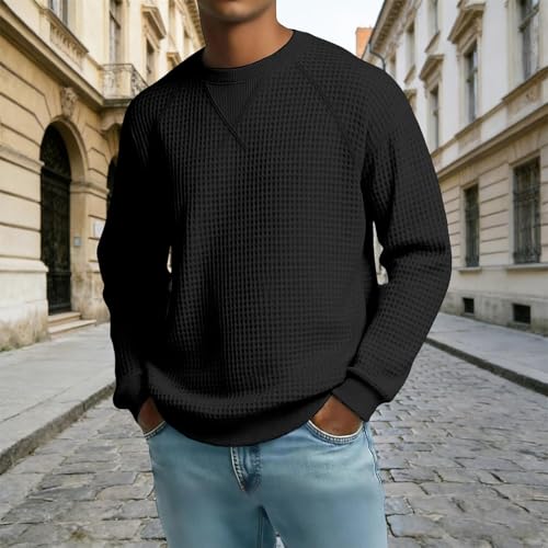 Pull de sport décontracté col rond avec manches raglan ergonomiques - 3